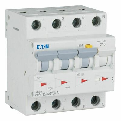 Eaton FI/LS Kombination 16A 300mA mRB6-16/3N/C/03-A