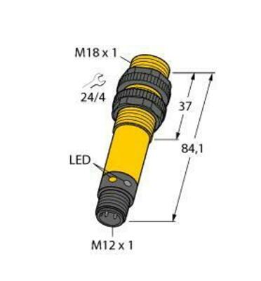 Turck Reflexionslichttaster S18RW3FF50Q3