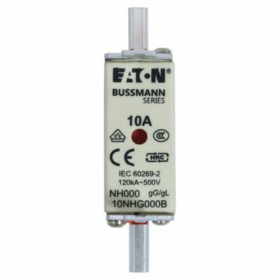 Eaton Sicherungseinsatz Nieders. 10A AC 500V 120kA NH FUSE 10#10NHG000B