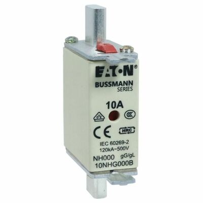 Eaton Sicherungseinsatz Nieders. 10A AC 500V 120kA NH FUSE 10#10NHG000B