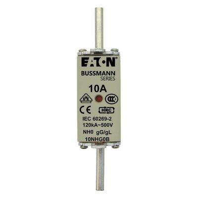 Eaton Sicherungseinsatz Nieders. 10A AC 500V 120kA NH FUSE 10#10NHG0B