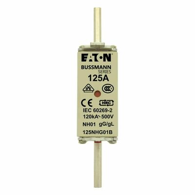 Eaton Sicherungseinsatz Nieders. 125A AC 500V 120kA NH FUSE 12#125NHG01B