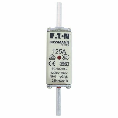 Eaton Sicherungseinsatz Nieders. 125A AC 500V 120kA NH FUSE 12#125NHG01B