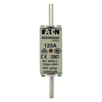 Eaton Sicherungseinsatz Nieders. 125A AC 500V 120kA NH FUSE 12#125NHG0B