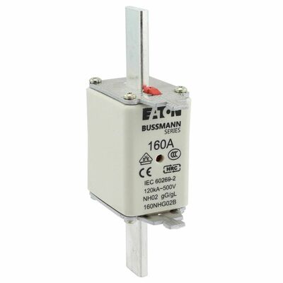 Eaton Sicherungseinsatz Nieders. 160A AC 500V 120kA NH FUSE 16#160NHG02B