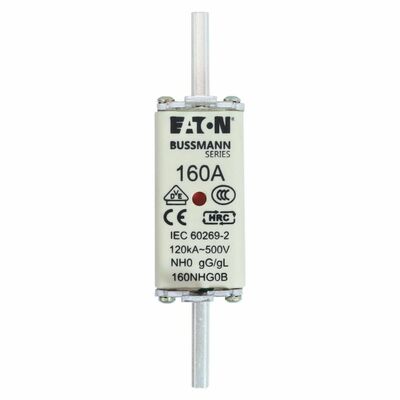 Eaton Sicherungseinsatz Nieders. 160A AC 500V 120kA NH FUSE 16#160NHG0B