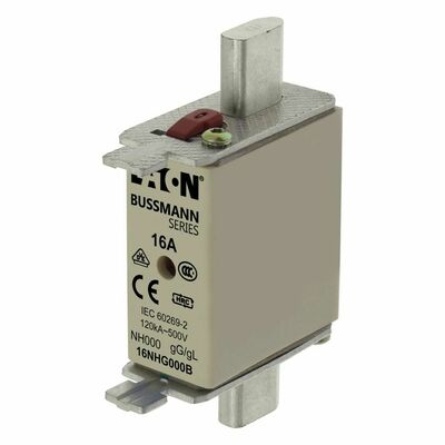 Eaton Sicherungseinsatz Nieders. 16A AC 500V 120kA NH FUSE 16#16NHG000B