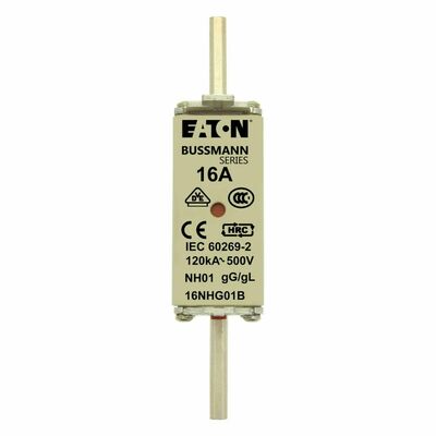 Eaton Sicherungseinsatz Nieders. 16A AC 500V 120kA NH FUSE 16#16NHG01B