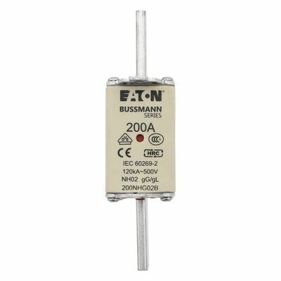 Eaton Sicherungseinsatz Nieders. 200A AC 500V 120kA NH FUSE 20#200NHG02B