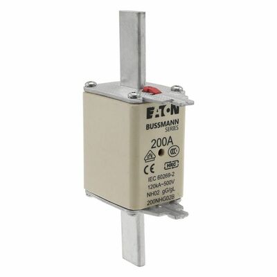 Eaton Sicherungseinsatz Nieders. 200A AC 500V 120kA NH FUSE 20#200NHG02B