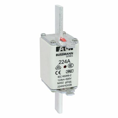 Eaton Sicherungseinsatz Nieders. 224A AC 500V 120kA NH FUSE 22#224NHG02B
