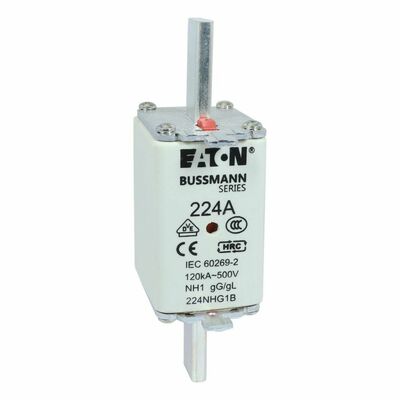 Eaton Sicherungseinsatz Nieders. 224A AC 500V 120kA NH FUSE 22#224NHG1B