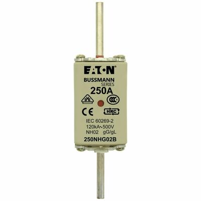 Eaton Sicherungseinsatz Nieders. 250A AC 500V 120kA NH FUSE 25#250NHG02B