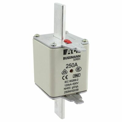 Eaton Sicherungseinsatz Nieders. 250A AC 500V 120kA NH FUSE 25#250NHG03B