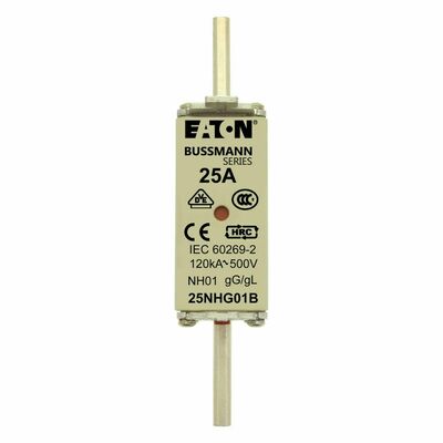 Eaton Sicherungseinsatz Nieders. 25A AC 500V 120kA NH FUSE 25#25NHG01B