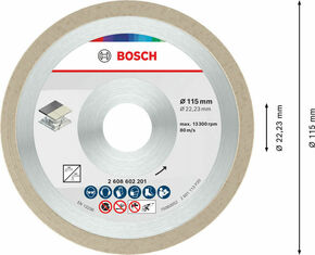 Bosch Power Tools DIA Trenn Ceramics 115 x 22,23 2608602201