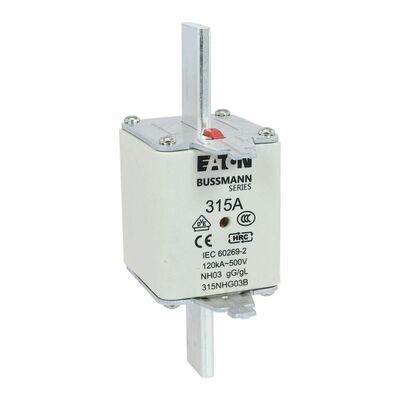 Eaton Sicherungseinsatz Nieders. 315A AC 500V 120kA NH FUSE 31#315NHG03B