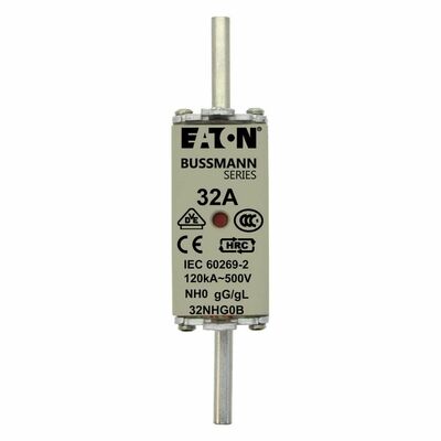 Eaton Sicherungseinsatz Nieders. 32A AC 500V 120kA NH FUSE 32#32NHG0B