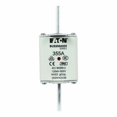 Eaton Sicherungseinsatz Nieders. 355A AC 500V 120kA NH FUSE 35#355NHG03B