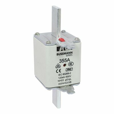 Eaton Sicherungseinsatz Nieders. 355A AC 500V 120kA NH FUSE 35#355NHG03B