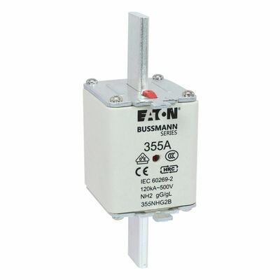 Eaton Sicherungseinsatz Nieders. 355A AC 500V 120kA NH FUSE 35#355NHG2B