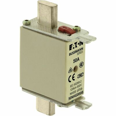 Eaton Sicherungseinsatz Nieders. 50A AC 500V 120kA NH FUSE 50#50NHG000B