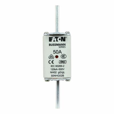 Eaton Sicherungseinsatz Nieders. 50A AC 500V 120kA NH FUSE 50#50NHG02B