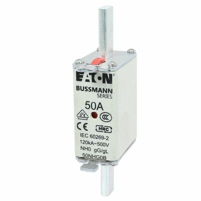 Eaton Sicherungseinsatz Nieders. 50A AC 500V 120kA NH FUSE 50#50NHG0B