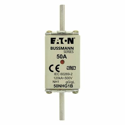 Eaton Sicherungseinsatz Nieders. 50A AC 500V 120kA NH FUSE 50#50NHG1B