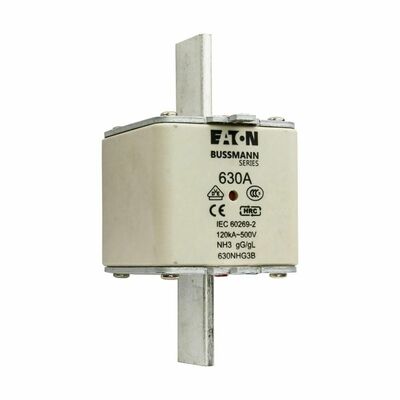 Eaton Sicherungseinsatz Nieders. 630A AC 500V 120kA NH FUSE 63#630NHG3B