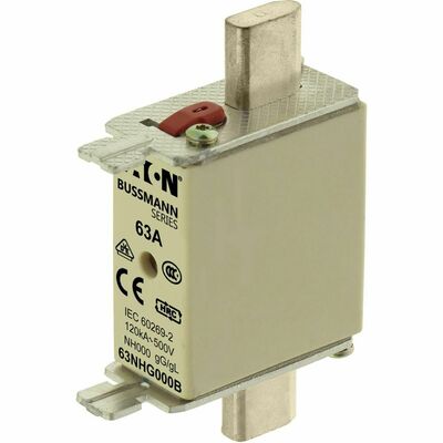 Eaton Sicherungseinsatz Nieders. 63A AC 500V 120kA NH FUSE 63#63NHG000B