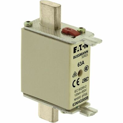 Eaton Sicherungseinsatz Nieders. 63A AC 500V 120kA NH FUSE 63#63NHG000B