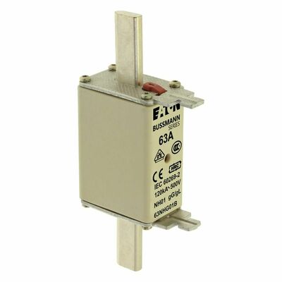 Eaton Sicherungseinsatz Nieders. 63A AC 500V 120kA NH FUSE 63#63NHG01B