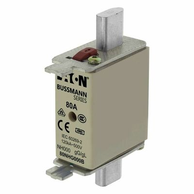 Eaton Sicherungseinsatz Nieders. 80A AC 500V 120kA NH FUSE 80#80NHG000B