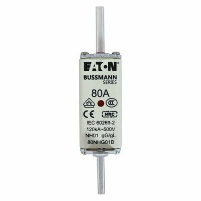 Eaton Sicherungseinsatz Nieders. 80A AC 500V 120kA NH FUSE 80#80NHG01B