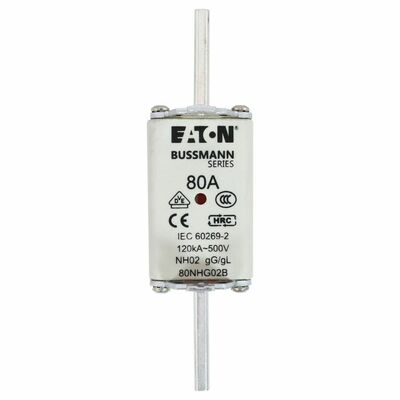 Eaton Sicherungseinsatz Nieders. 80A AC 500V 120kA NH FUSE 80#80NHG02B