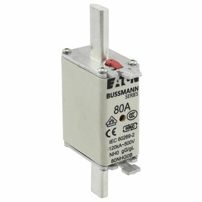 Eaton Sicherungseinsatz Nieders. 80A AC 500V 120kA NH FUSE 80#80NHG0B