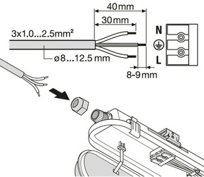 Ledvance LED-Feuchtraumleuchte MC, ML DPFIT1,2V31ML8405065