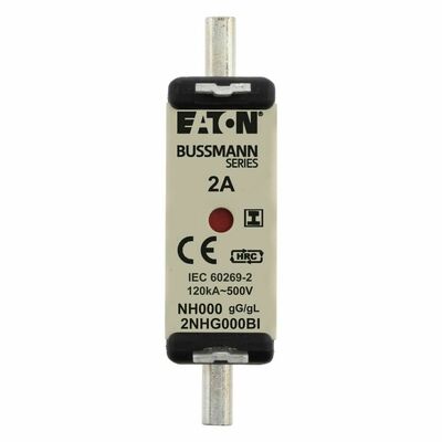 Eaton Sicherungseinsatz Nieders. 2A AC 500V 120kA NH-SICHERU#2NHG000BI