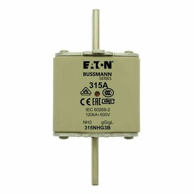 Eaton Sicherungseinsatz Nieders. 315A AC 500V 120kA NH-SICHERU#315NHG3B