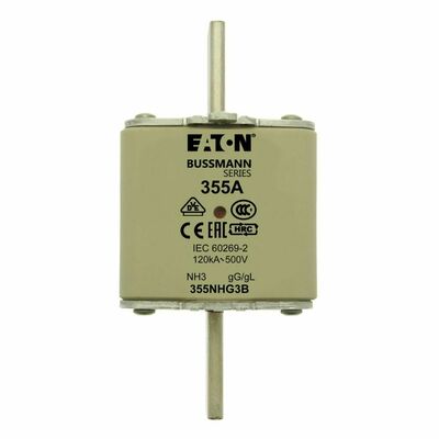 Eaton Sicherungseinsatz Nieders. 355A AC 500V 120kA NH-SICHERU#355NHG3B