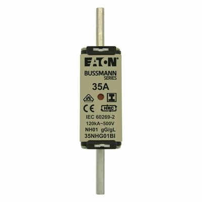 Eaton Sicherungseinsatz Nieders. 35A AC 500V 120kA NH-SICHERU#35NHG01BI