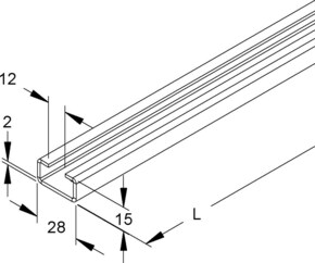 Niedax Ankerschiene 2917/6 FO