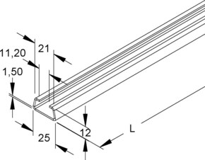Niedax Ankerschiene 2920/6 FO