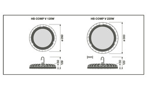 Ledvance LED-Hallenleuchte HBCOMPV220WML8405065