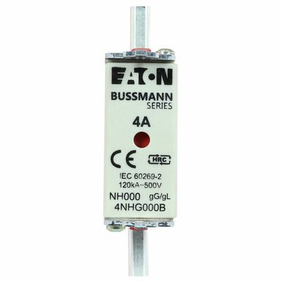 Eaton Sicherungseinsatz Nieders. 4A AC 500V 120kA NH-SICHERU#4NHG000B