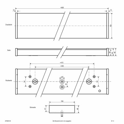 EVN Lichttechnik LED-Deckenanbaupanel APS600125