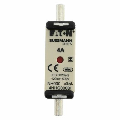 Eaton Sicherungseinsatz Nieders. 4A AC 500V 120kA NH-SICHERU#4NHG000BI