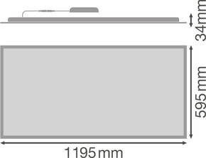 Ledvance LED-Panel 830/840, ML PLCO.1,2X0,6V42MLMC