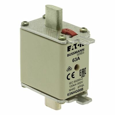 Eaton Sicherungseinsatz Nieders. 63A AC 500V 120kA NH-SICHERU#63NHG00B